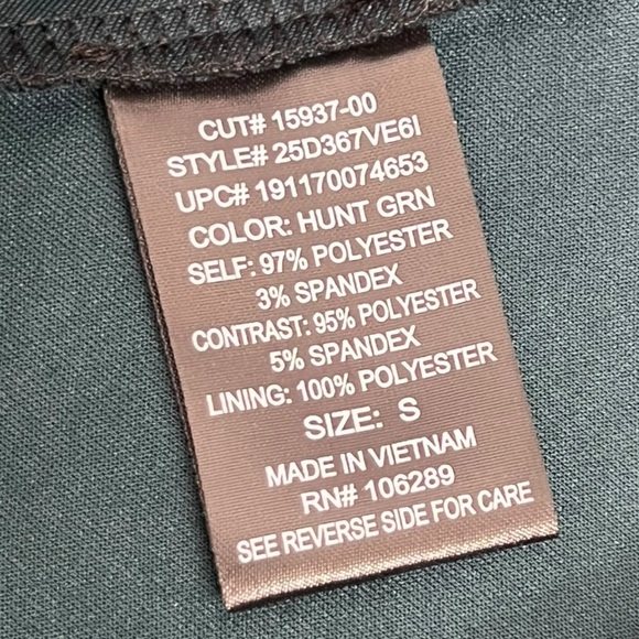 Three Pink Hearts A-Line Green & Black Sleeveless Dress - Size Small - Picture 8 of 13